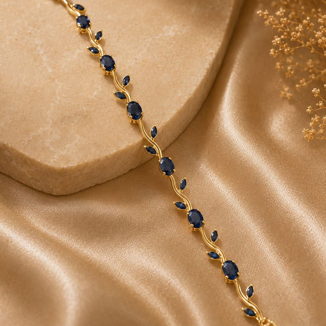 Tulip Bracelet - Navy Blue