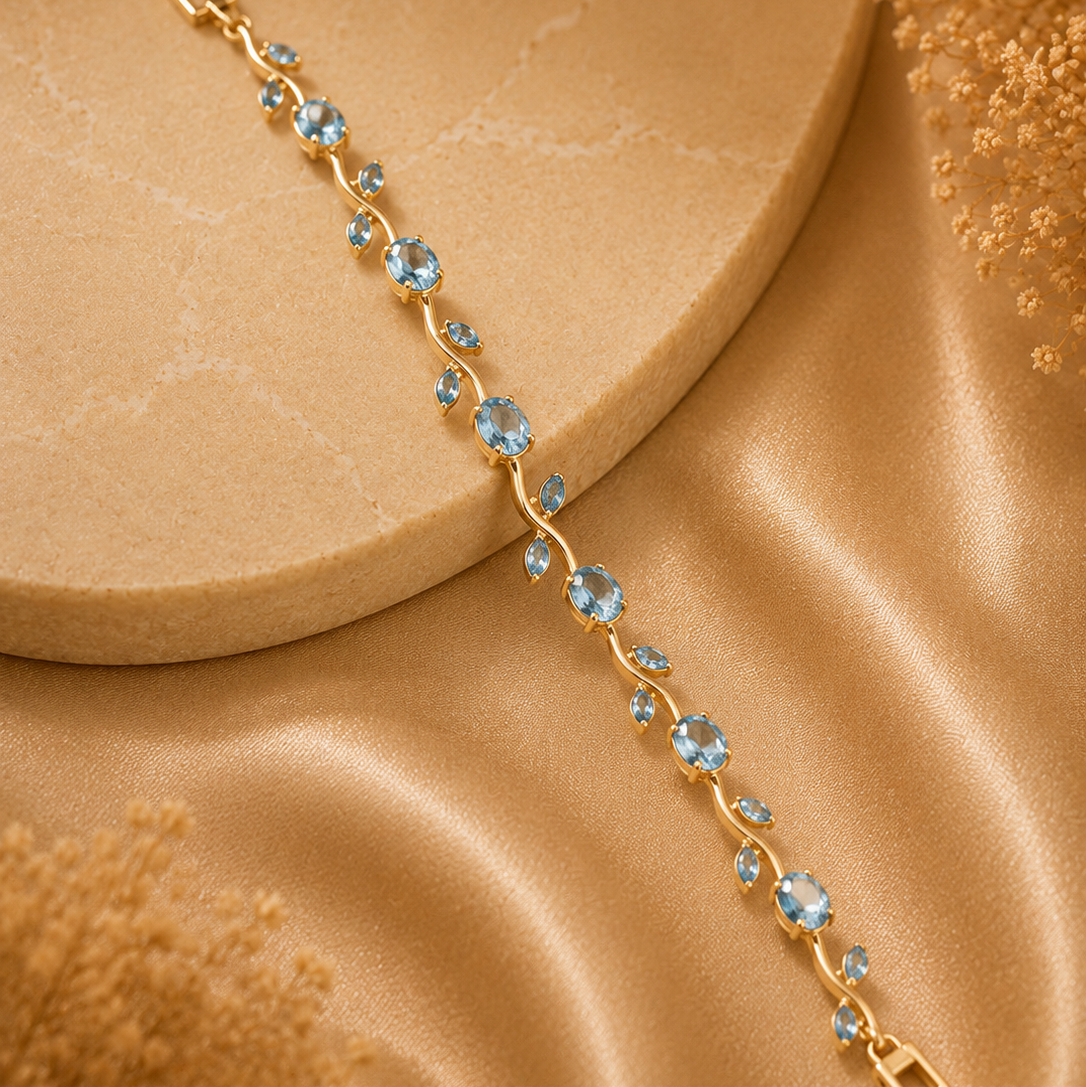 Tulip Bracelet - Sky Blue