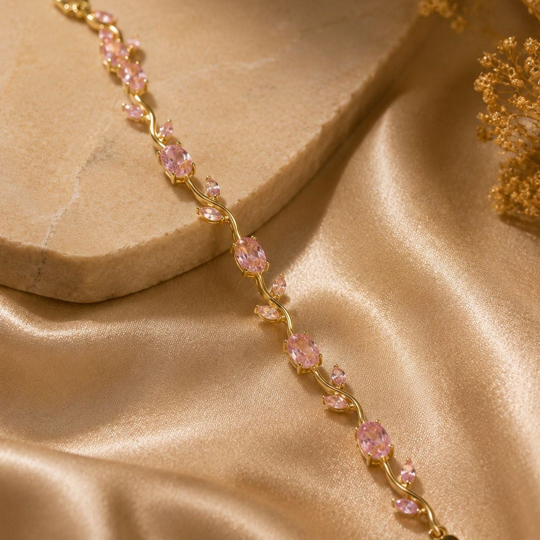 Tulip Bracelet - Blush Pink