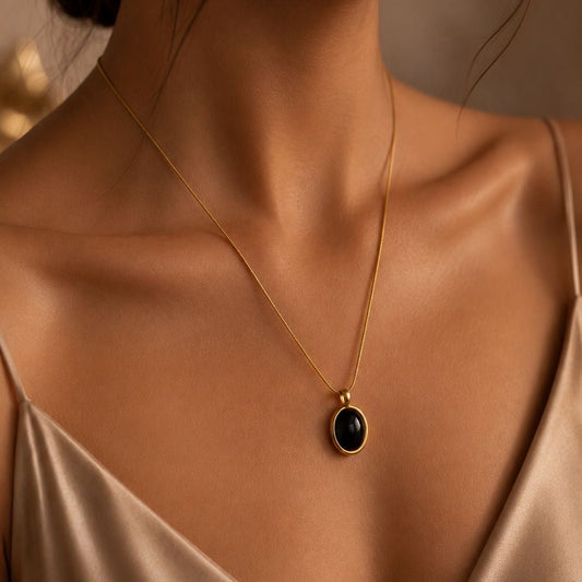 Midnight Pearl Necklace