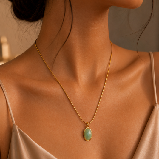 Mint Pearl Necklace