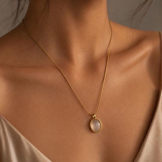 Moon Pearl Necklace