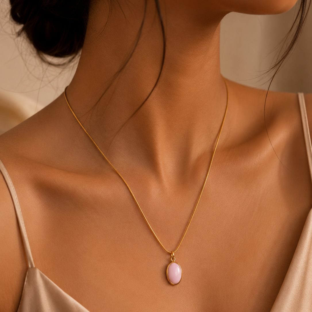 Pink Pearl Necklace