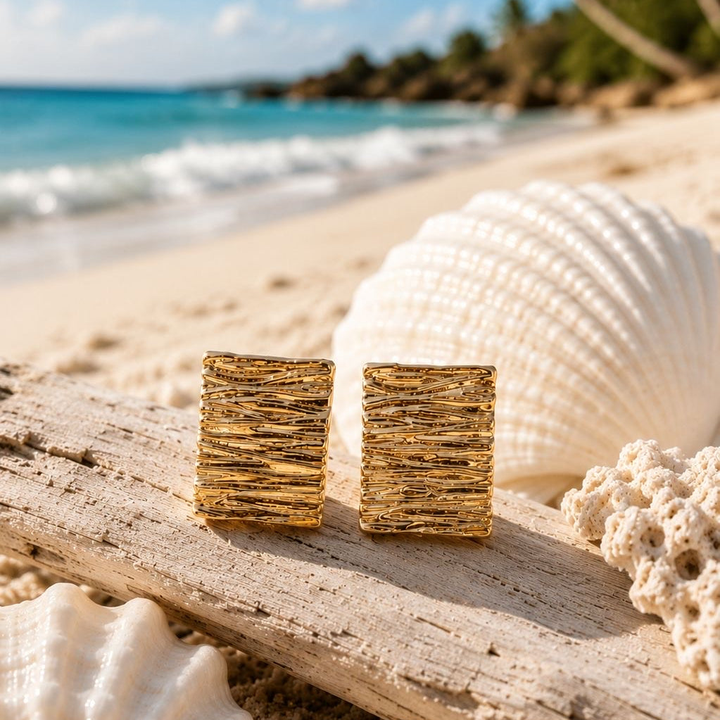 Coastal Weave Studs