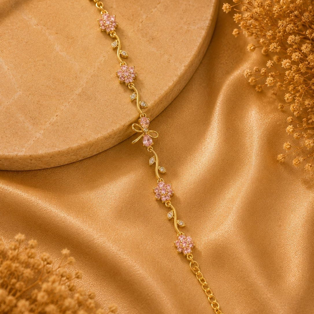 Ribbon Bracelet - Pink