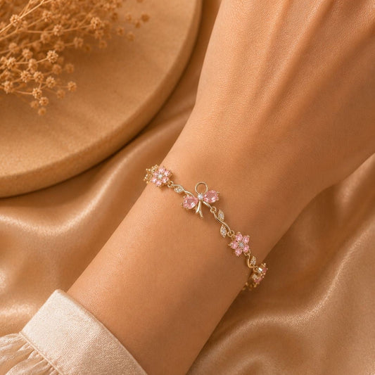 Ribbon Bracelet - Pink