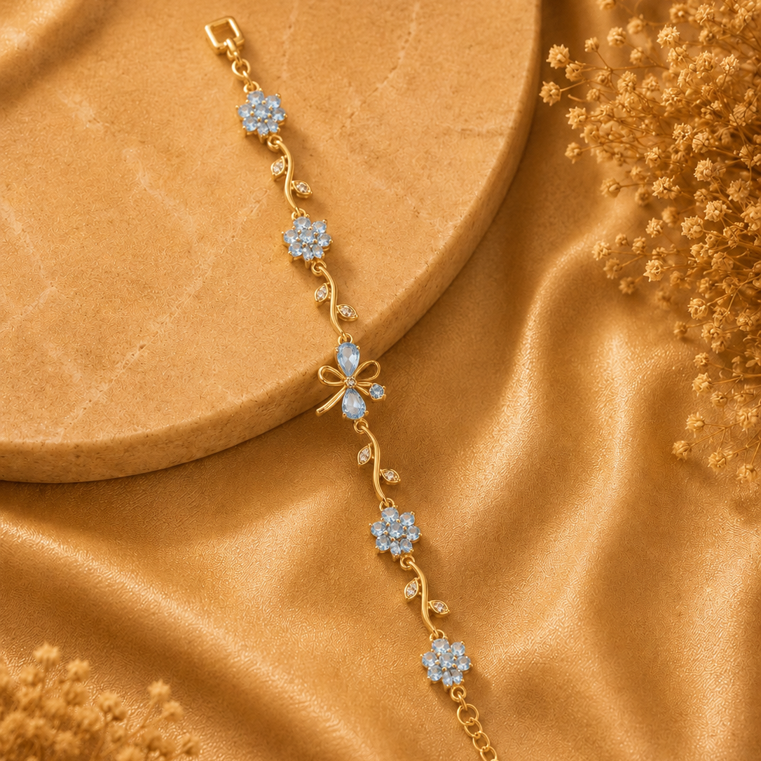 Ribbon Bracelet - Blue