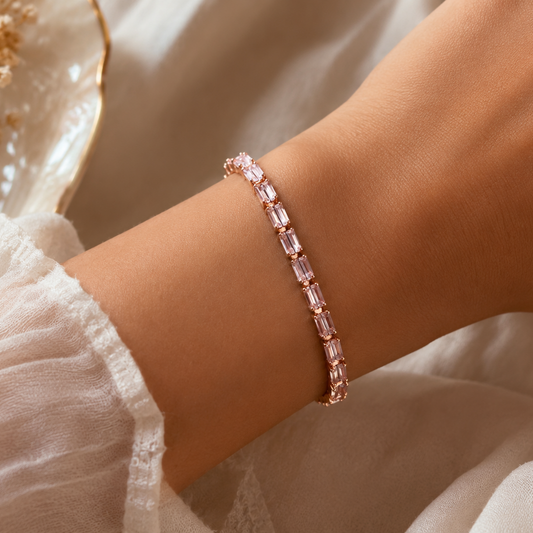 Rose Tennis Bracelet