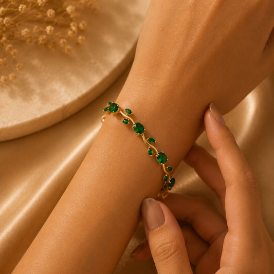 Tulip Bracelet - Emerald Green