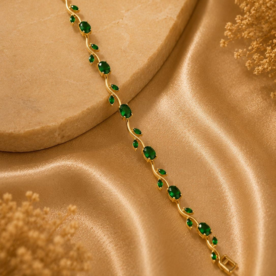 Tulip Bracelet - Emerald Green